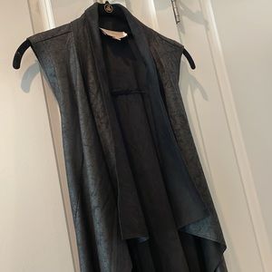 LIKE NEW Faux Suede Vest Size Small